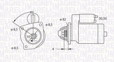 MAGNETI MARELLI 063523625010 -  Стартер